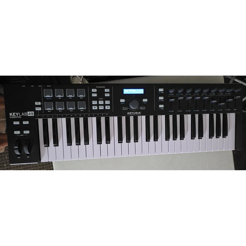 Arturia KeyLab Essential 49 MIDI Keyboard Controller, 49 Synth Keys, USB/MIDI O…